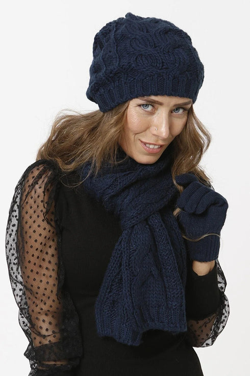 Scarf, Beanie and Gloves Combo VE508